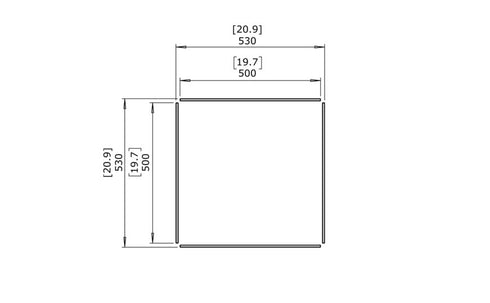 Ecosmart Fire S500 Fire Screen - ESF.5.A.G.S500